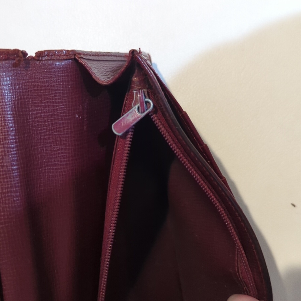 Cartier bourdeaux long wallet with Card - Picture 10 of 16